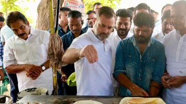 Rahul Gandhi Flaunts Culinary Skills, Makes Dosas at Roadside Eatery in Telangana's Jagtial District