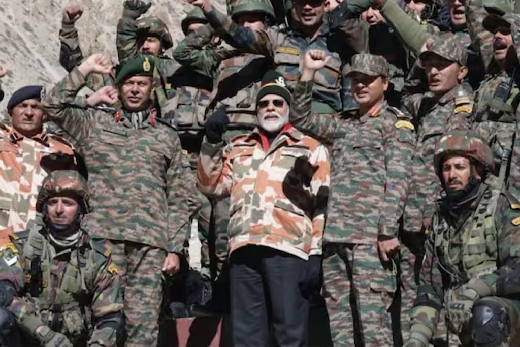 PM Modi Shares Diwali Spirit with Soldiers in Himachal's Lepcha, Reflects on India's Defence Achievements