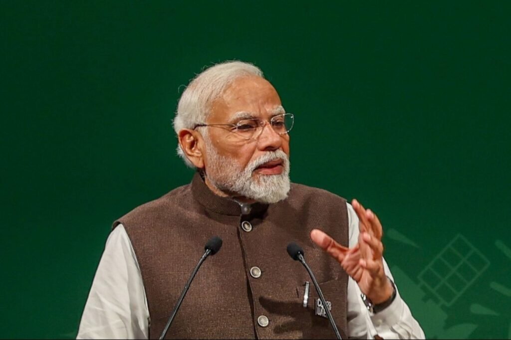 PM Modi Unveils Green Credit Initiative at COP28, Emphasizing Environmental Action