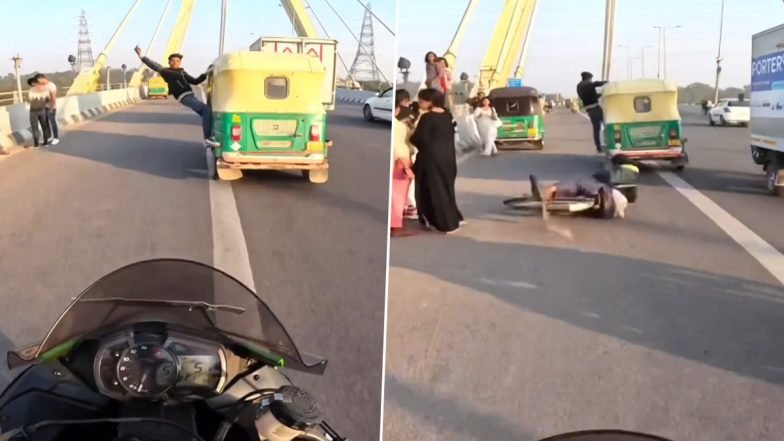 Daredevil Stunt on Delhi's Signature Bridge Leads to Cyclist's Injury: Driver Penalized