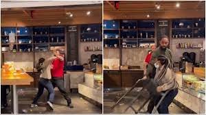 Chaos at Atlanta Airport Coffee Shop as Fired Employee Launches Chair Attack on Manager