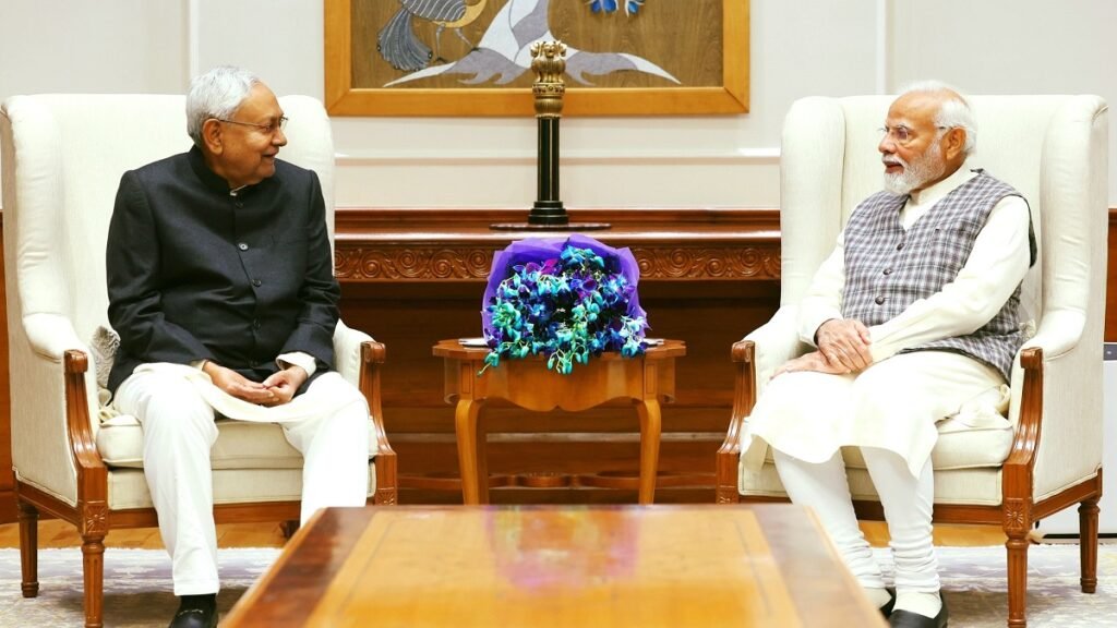 Nitish Kumar Affirms Commitment to NDA After Meeting PM Modi