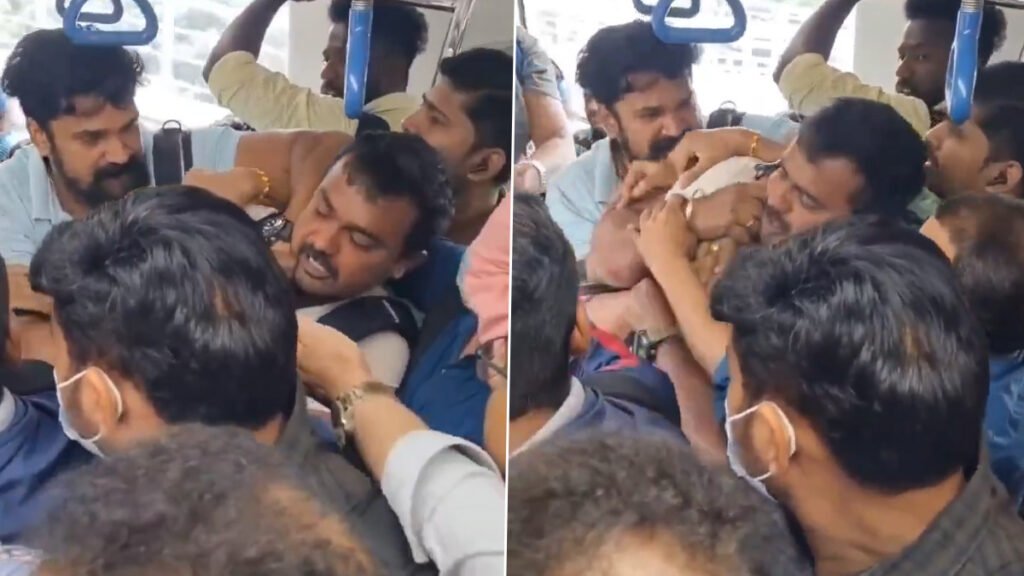 "Bengaluru Metro Incident: Fistfight Between Passengers Sparks Concern, Comparison to Delhi Metro"