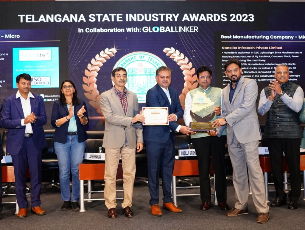 Nanolite Honored with Telangana State Industries Award for Best Manufacturing Company Hyderabad, Telangana